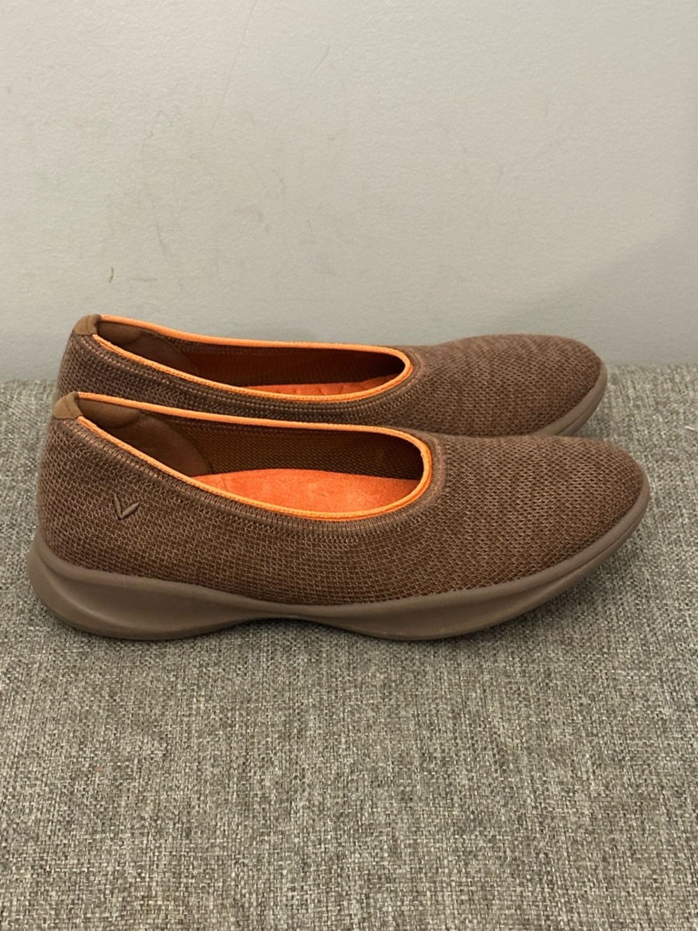 VIVAIA Walker Pro Hybrid Ballet Flats  Coffee Orange Size 38.5=7.5